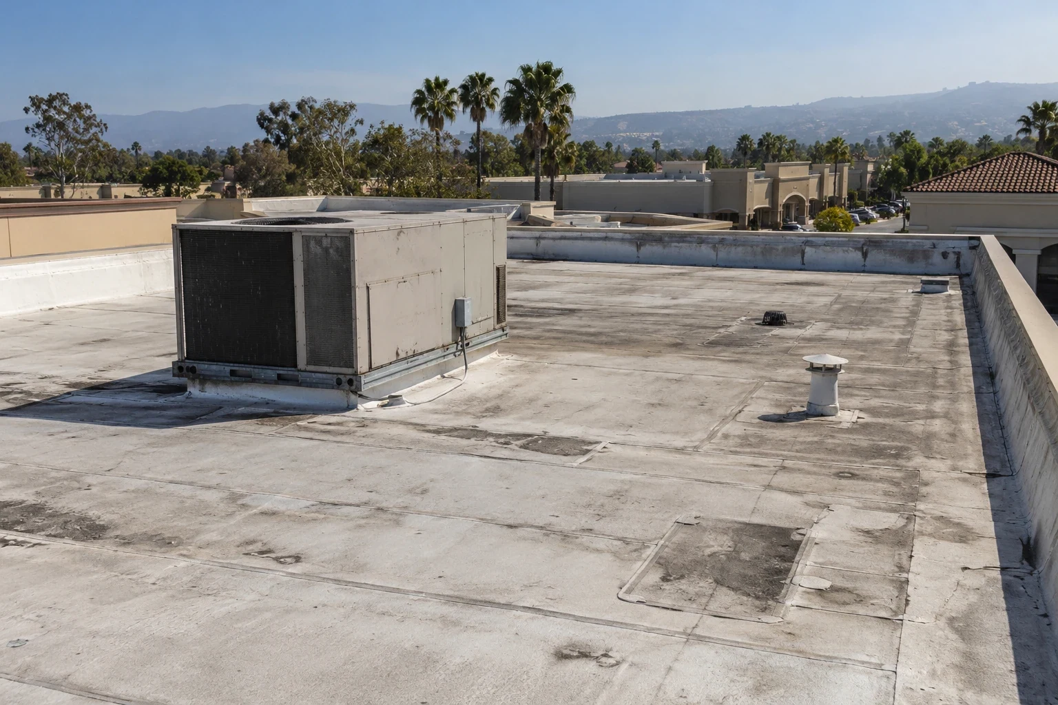 Shopping Center Roofing in Fontana, CA Shopping Center Roofing in Fontana, CA